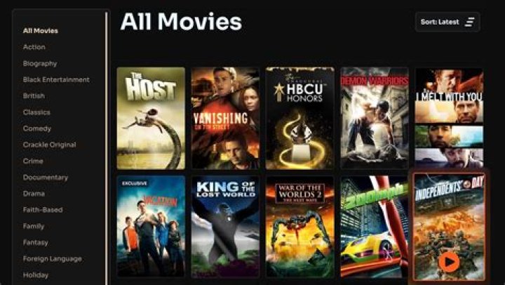Genre categories interface